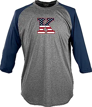 RAWLINGS 3/4 Sleeve Dri Fit