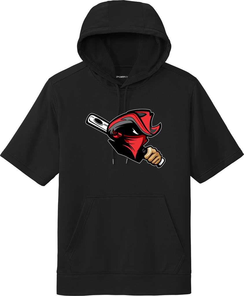 Performance Fleece Short-Sleeve Hooded Pullover