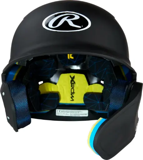 Rawlings Mach Adjust Senior Matte With Reversable Extension- Helmets/ZT logo