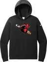 Nike Women's Club Fleece Sleeve Swoosh Pullover Hoodie